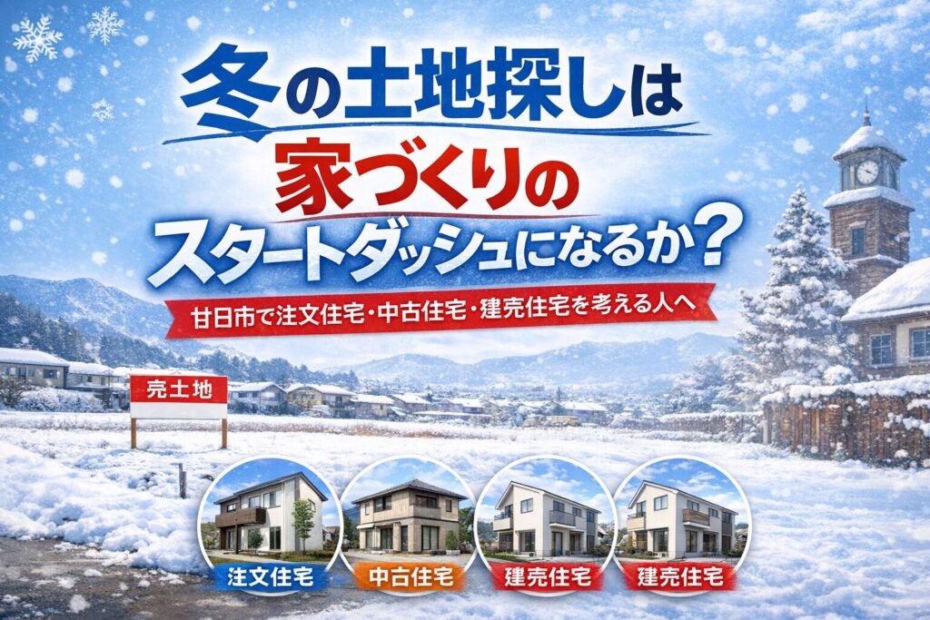 冬の土地探しは家づくりのスタートダッシュになるか？
