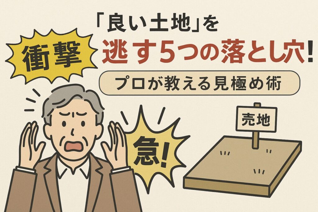 【9割が知らない】その土地探し、間違ってます。プロが教える5つの意外な落とし穴